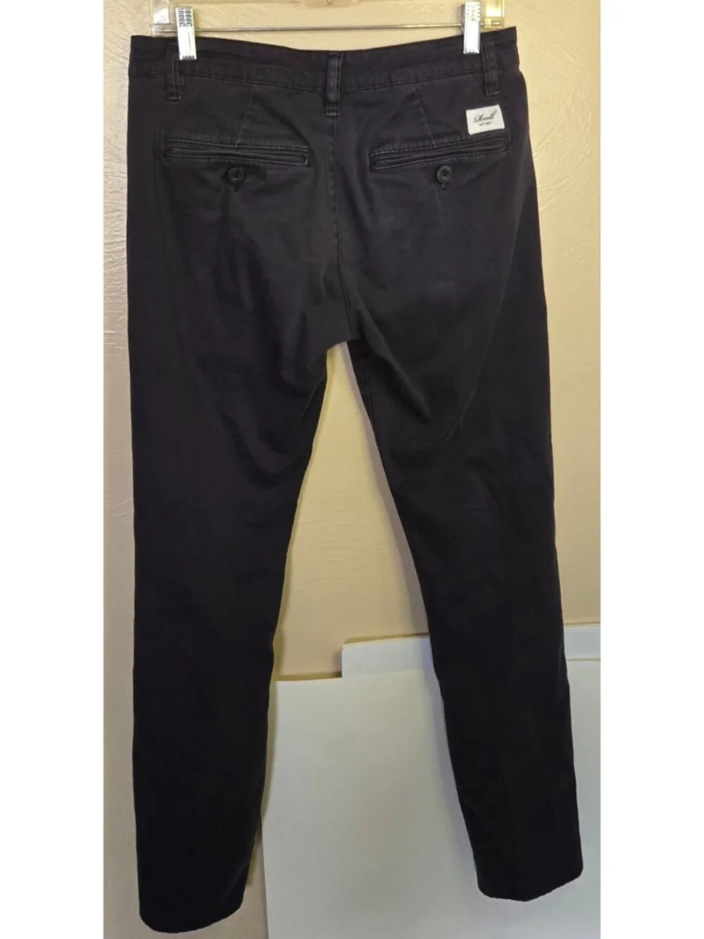 Reell Navy Blue Flex Tapered Chino Pants Style 1110 Size 32X34 Minimalist Dutch